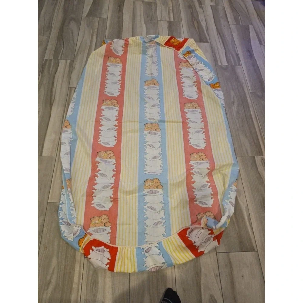 1978 Vintage Garfield Twin Fitted Sheet Jim Davis